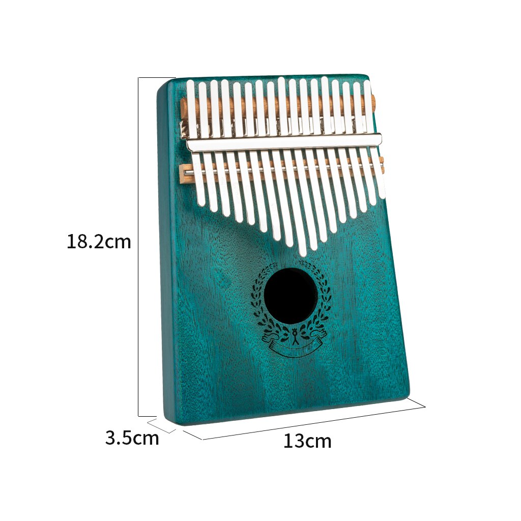 NAOMI 17 Keys Kalimba Thumb Piano Bass Mahogany +Steel Keys Durable Children Christmas