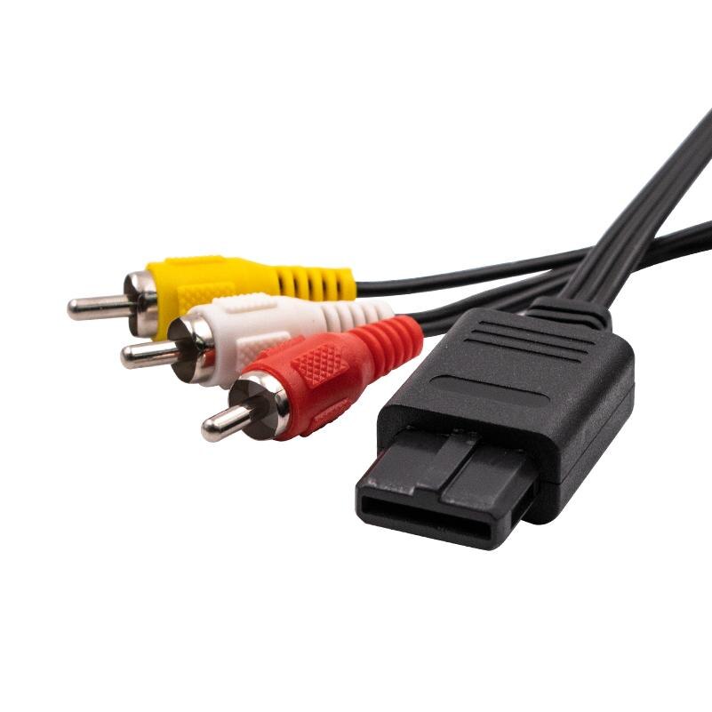 Câble vidéo pour Nintendo 64, 1.8M, Audio TV, AV, RCA, accessoires pour console Super GameCube N64 SNES Game Cube