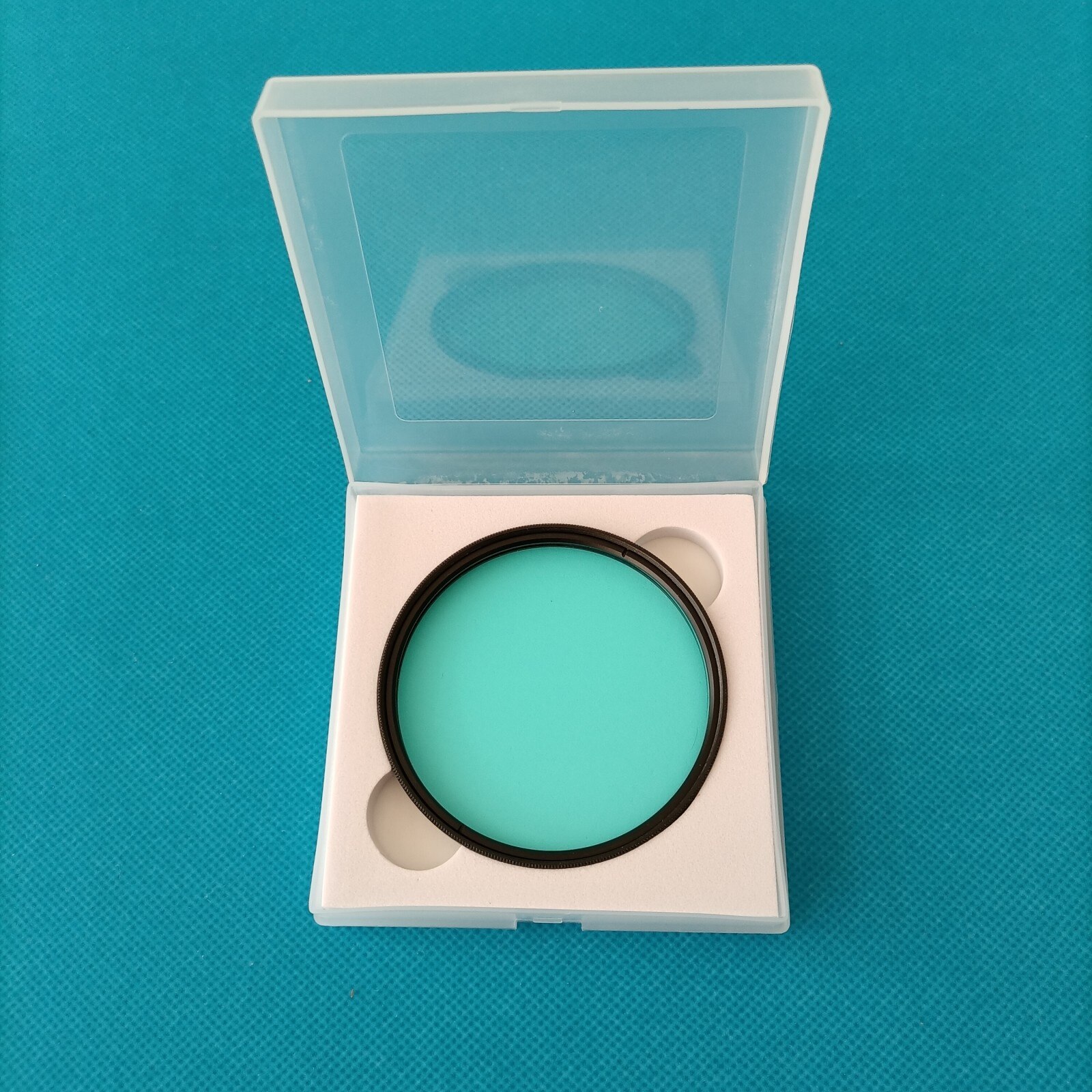 Verre optique bleu à revêtement AR M82 avec filtre IR QB21 BG38