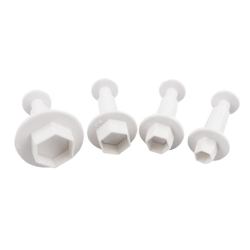 4 pz/set di Figura di Esagono di Torta Del Fondent... - Grandado