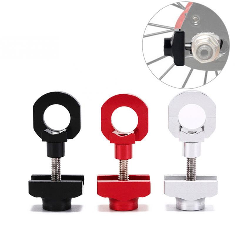 Bike Chain Tensioner Adjuster Aluminum Alloy Bicycle Fastener Bolt Single Speed Bicycle Bolt Screw For Bmx Fixie Bike Black