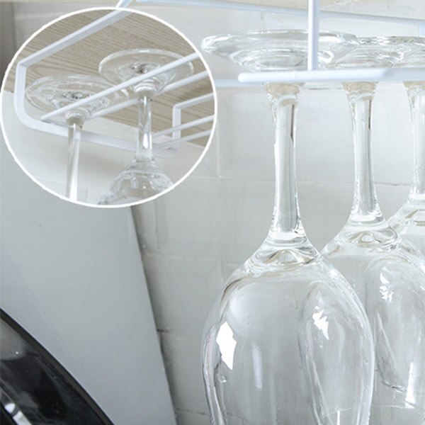 Jern rødvin glass ramme opp ned hengende koppholder hengende hengende vin glass hengende koppholder