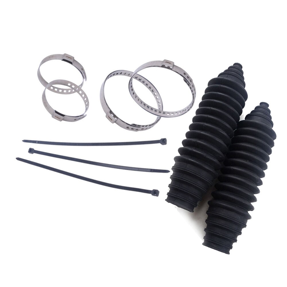 9,06 \ "x2.36 \" Gaiter piñón Dirección de arranque + abrazaderas negro Universal