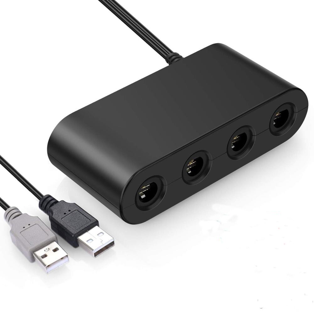 Controller Adapter. Super Smash Bros For Switch Game-cube Adapter for WII U, PC. Support Turbo and Vibration Features