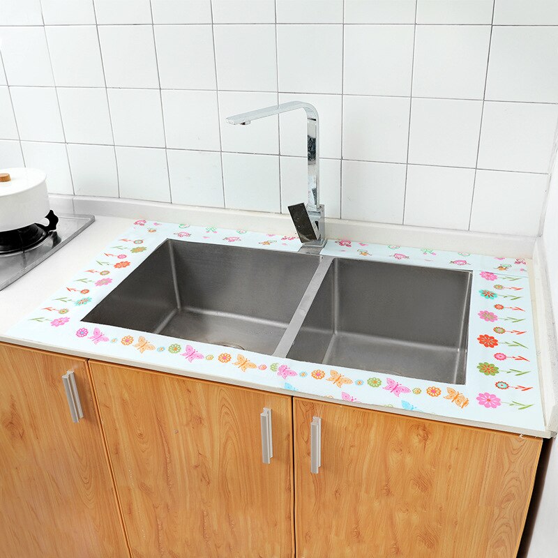 Zelfklevende waterdichte stickers voor gootsteen, keukenstickers, badkamer aanrechtblad, absorberende stickers, toiletstickers