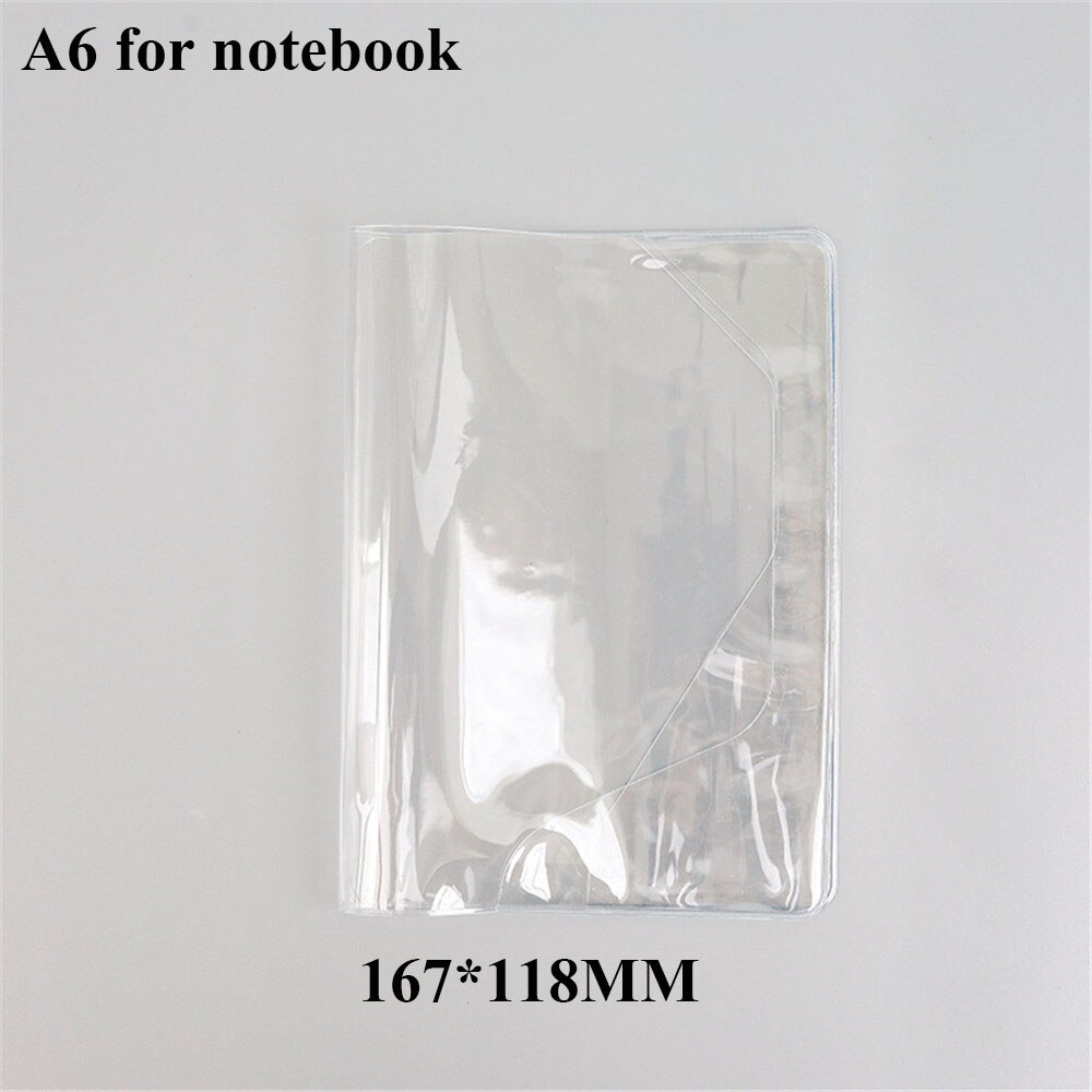 Pvc-fodral genomskinligt skyddsfodral filmfodral  a5/a6 anteckningsbok vattentät planerare bokdagbok studenter omslagsfilmer skydd: C