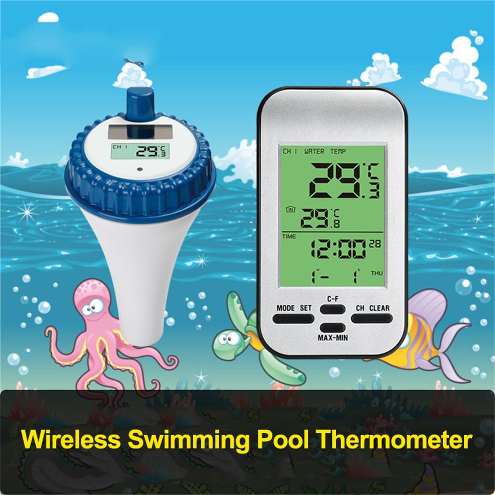 Wireless Swimming Pool Temperature Measurement Small Floating Aquarium Waterproof LCD Display Digital Thermometer Bath Water Spa