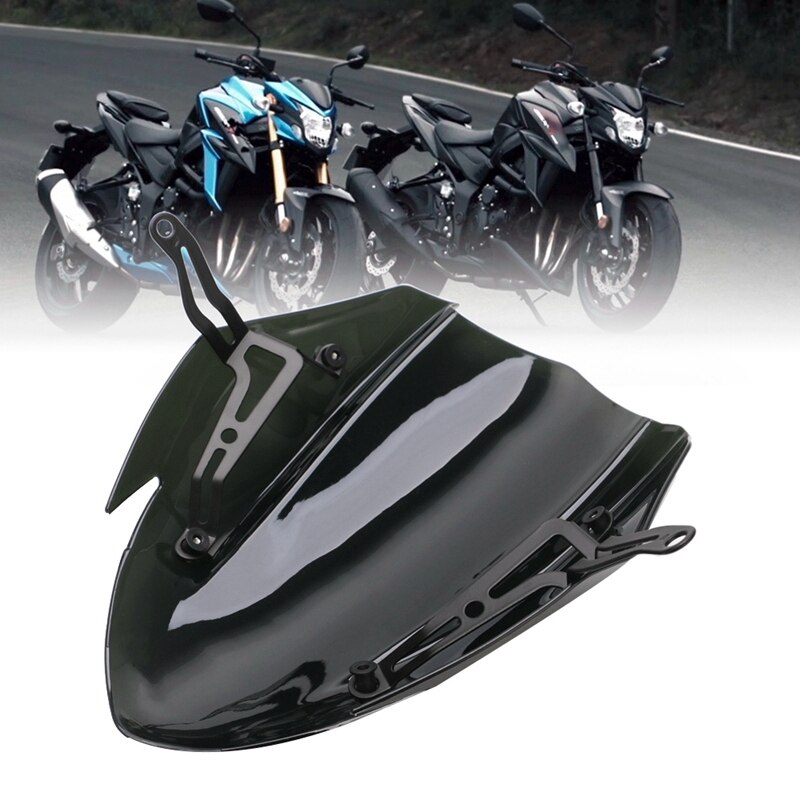 for Suzuki GSX-S750 GSXS750 GSXS 750 Windscreen Windshield Shield Screen with Bracket Motorcycle Accessories