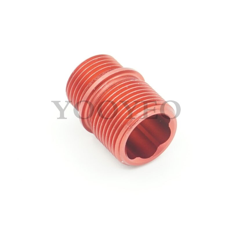 12Mm Cw Om 14Mm Ccw Vat Schroefdraad Adapter Zwart Rood Zilver Goud: Red