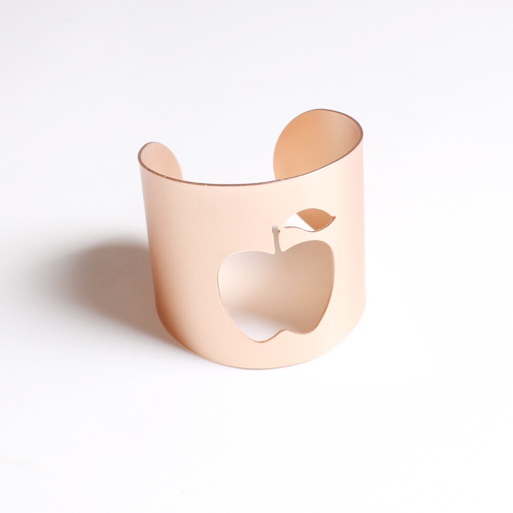 12/Pcs Apple Vorm Servet Gesp Servet Ring Papier Handdoek Ring: Rose gold