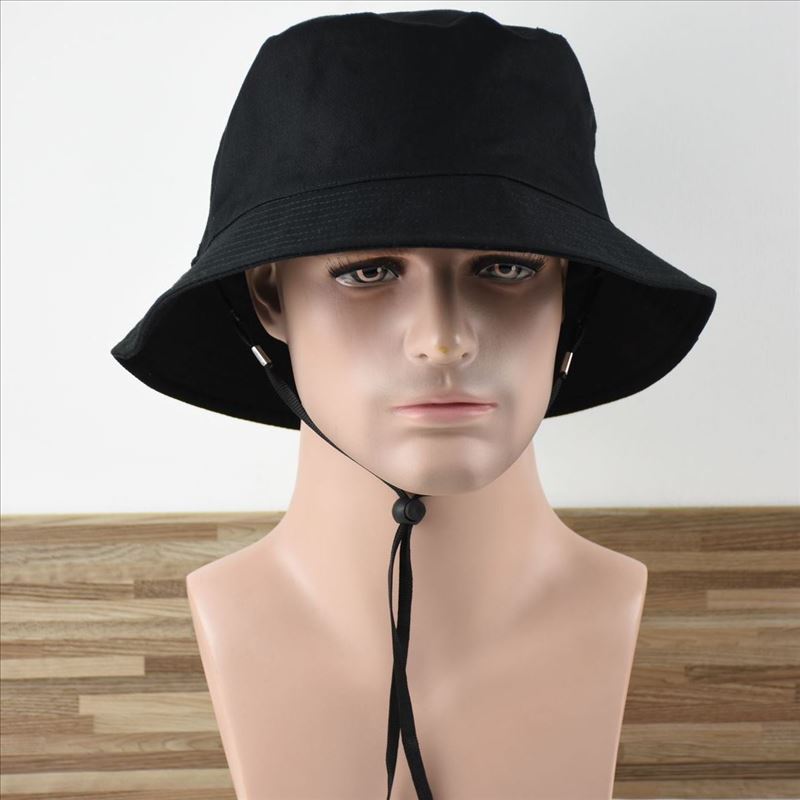 Herr stor fiskemössa ren bomull solhatt hane hink hatt stor huvud man plus storlek boonie hatt 57-60cm 60-62cm 62-64cm: 62-64cm