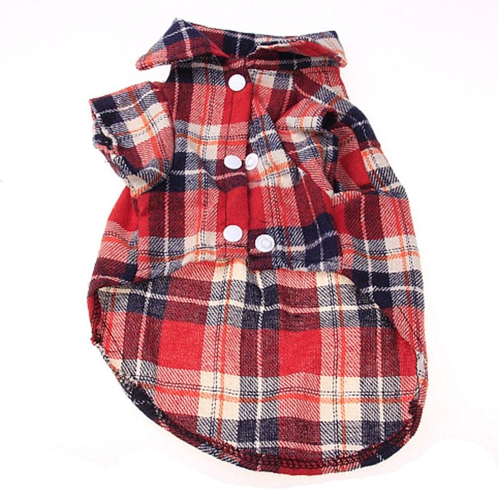 Modieuze Plaid Huisdier Shirt Zomer Hond Shirt Casual Hond Tops Hond Kleding Puppy Outfits Huisdier Kleding Voor Kleine Honden