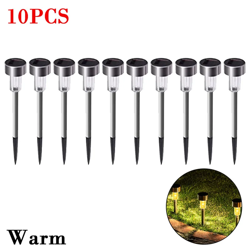 Solar Outdoor Lights Garden Lamps Powered Waterproof Landscape Path for Yard Backyard Lawn Patio Decorative LED Lighting: SKY BLUE