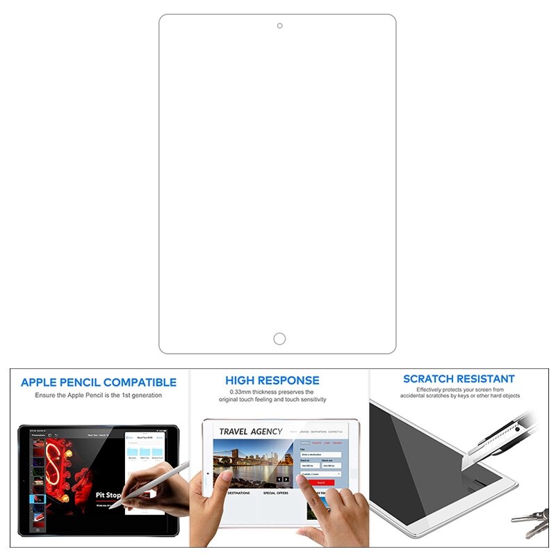 Gehard Glas Screen Protector Voor Ipad Air 3, 9H Hardheid