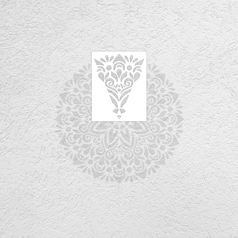 Plantilla de Mandala Extra grande de 70cm - 110cm para pintar decoraciones de flores de pared grande plantilla de suelo pintura plantillas redondas patrones S280: Grey / XL