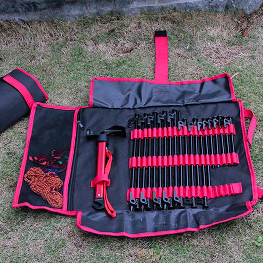 draussen Zelt Anbindung Hammer Tasche Camping Werkzeug Lagerung Tasche Camping Heringe NäGel Kordelzug Lagerung Beutel Abschluss Tasche Zubehör