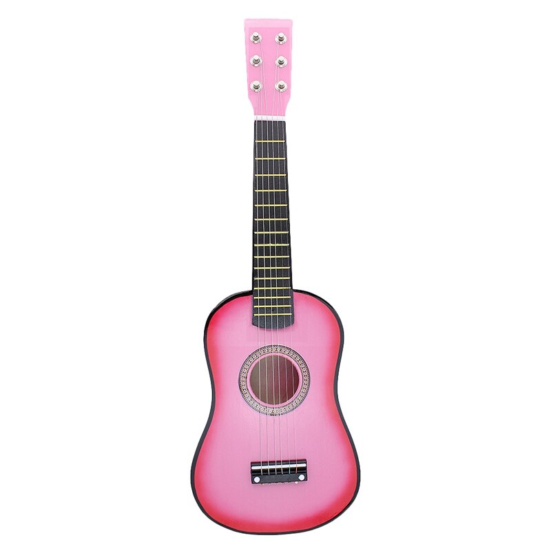 23 tums basswood akustisk gitarr 6 strängar liten mini gitarr med gitarr plock strängar för barn barn nybörjare