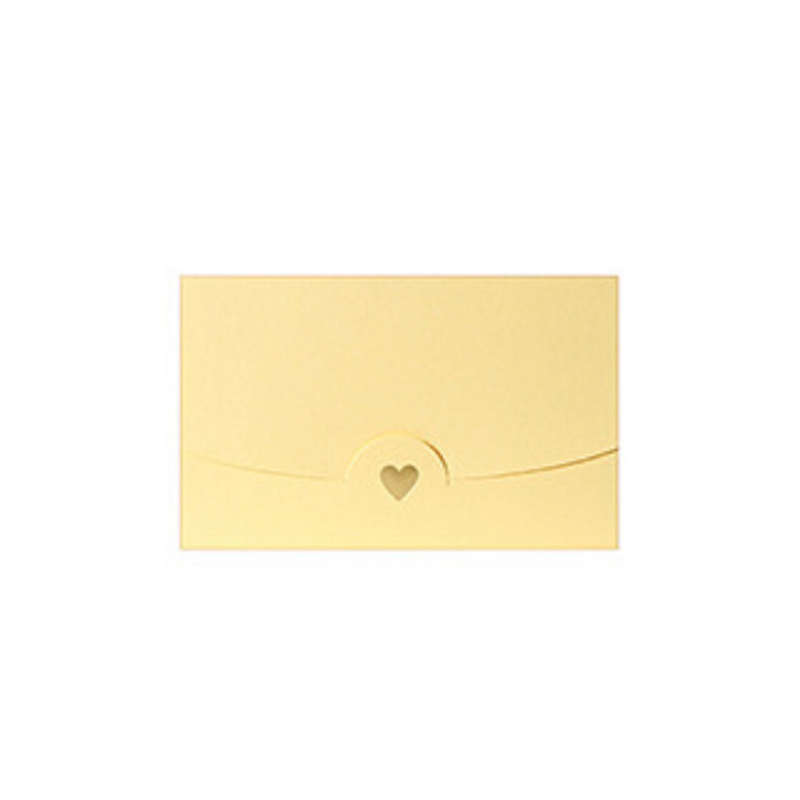 50PCS Heart envelopes Love Button Envelope Kraft Paper Card Handmade String Romantic Colorful Letter 10*7CM: Platinum