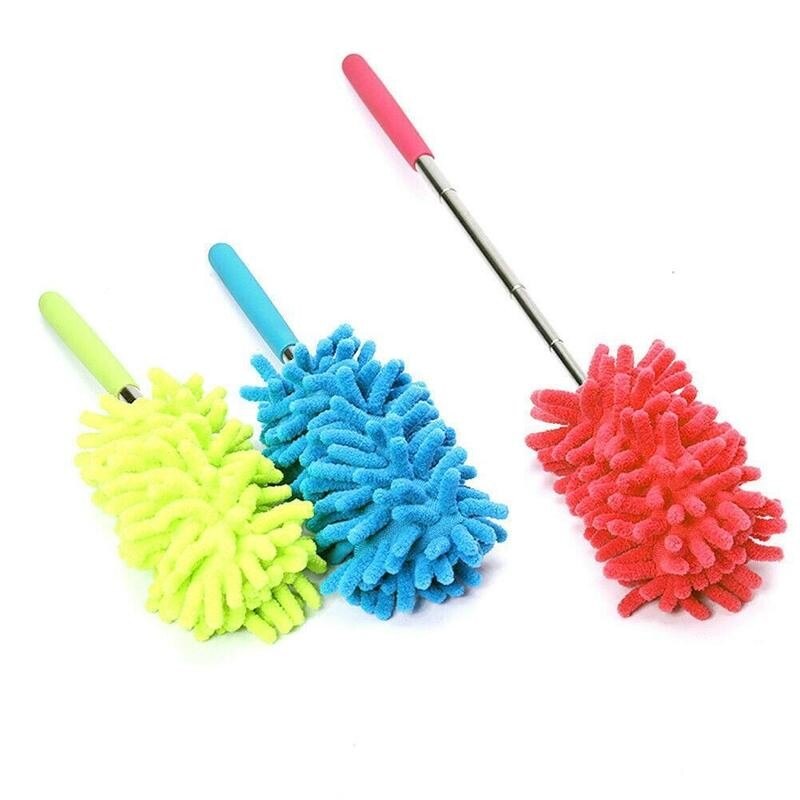Telescopic Dust Removal Dusters Collectors From Furniture Microfiber Extendable Home Cleaning Brush Handle Dust Removal Dusters