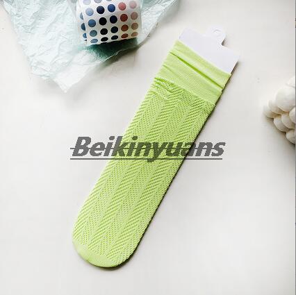 Zomer Dunne Kinderen Sok Hollow Out Mesh Sokken Kinderen Snoep Kleur Crus Anti-Muggen Sokken Van De Meisjes calcetines: style 8