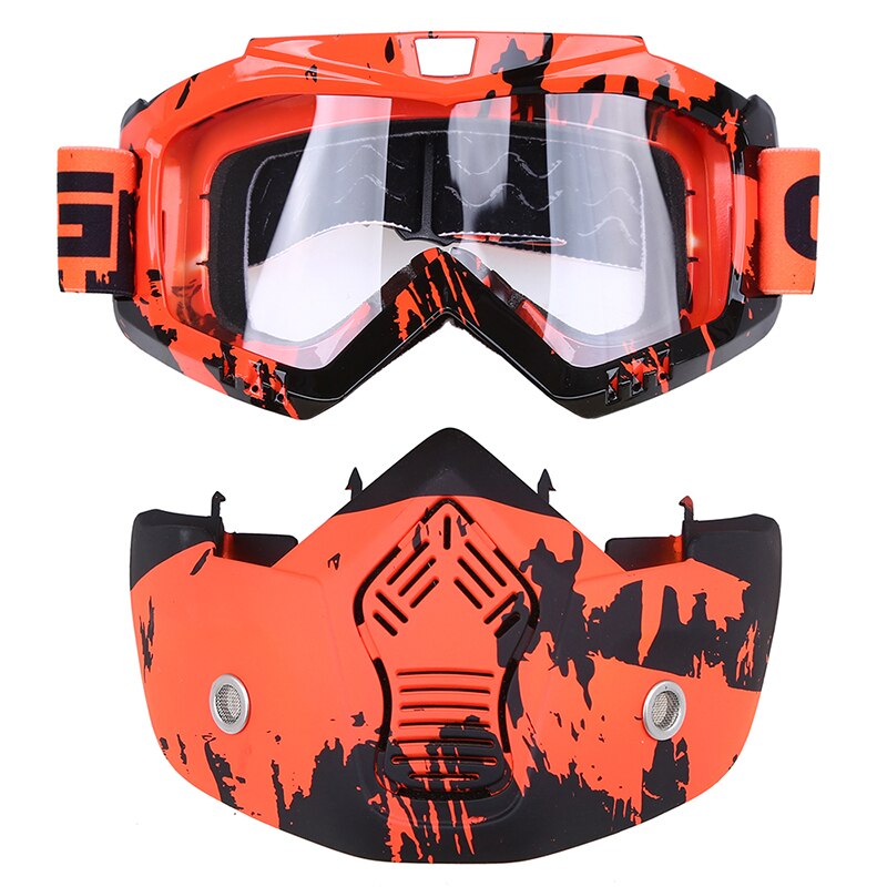 Motorcykelglasögon motorcross skidglasögon vindtät utomhus solglasögon skoter smutscykel snöskoter mask glasögon tillbehör: Typ 9