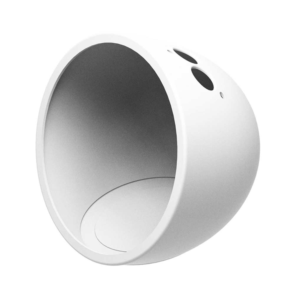 Luidsprekerhoes Beschermhoes voor Echo Spot 2024 Luidsprekerbeschermhoes Anti-kras Siliconen stofdichte hoes voor Echo: WHITE