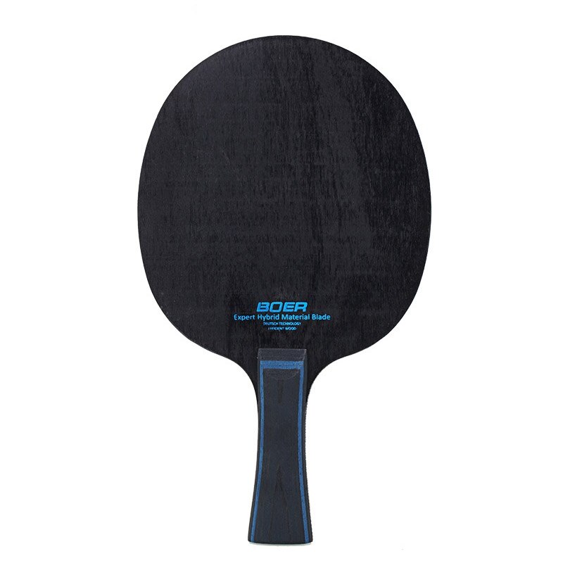 BOER-raqueta de Ping Pong con agarre largo, Grupo Aryl ligera y fibra de carbono, hoja de tenis de mesa de 7 capas
