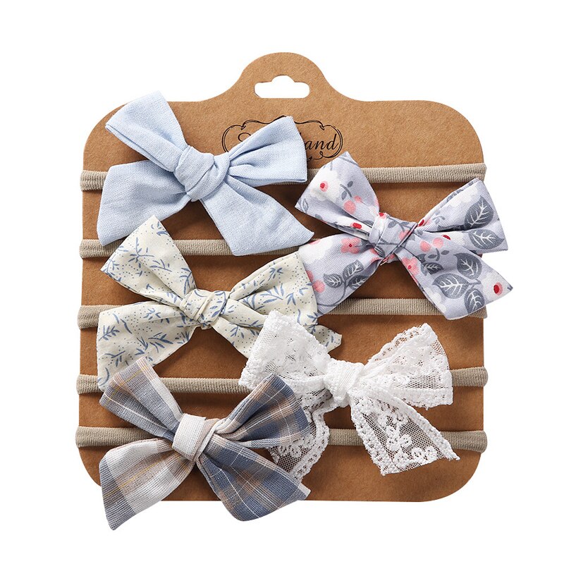 Pinzas para el pelo de bebé, accesorios de para niños, horquillas de lunares, ganchos florales, 5 unids/set por Set: 7