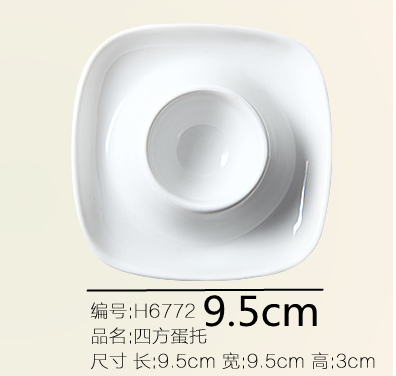 Zuiver Wit Keramische Plaat Eiertray Eierdopje Ei Rack Opslag Lade Keuken Opslag Servies Specialiteit Platen Schotel Kom Dessert: WHITE