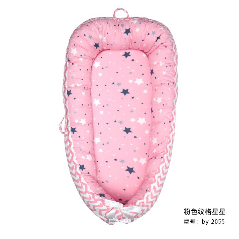 Explosions baby bed in Portable Crib Baby Bed Grey Elephant Fabric Baby Bionic Bed room decor: 5 80-50CM