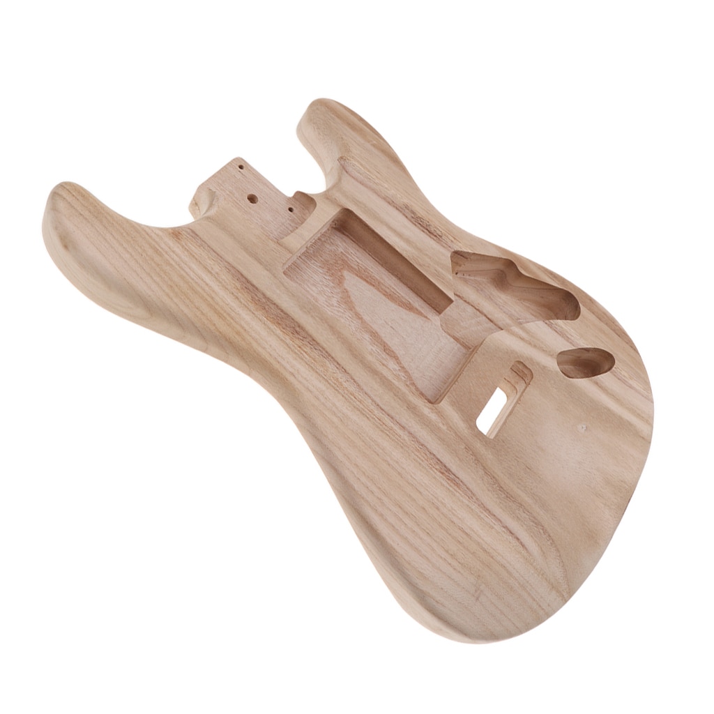 Solid Wood Electric Guitar Unfinished Body for Strat ST Guitar DIY Parts