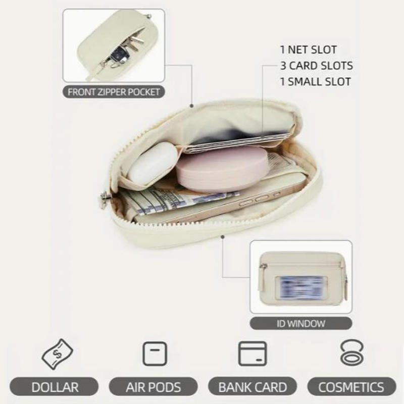 Puffer Wristlet Wallets For Women, Nylon Quilted Wallet With 3-Zipper Purse For Travel Credit Card Holder Phone Organizer