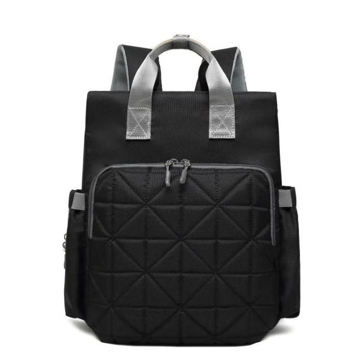 Windel Tasche Schulter Multi-funktionale Mama Tasche Neue Stil Ausflug Hand Große-kapazität Rucksack Pflege MOTHER'S ba: Black