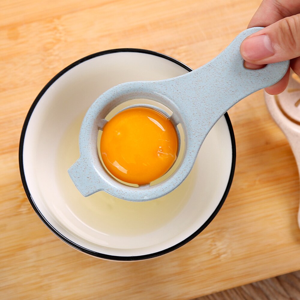 egg hvit eggeplomme separator verktøy enkel matlaging hvit sil plast husholdning kjøkken bakeware matlaging duppeditt egg verktøy