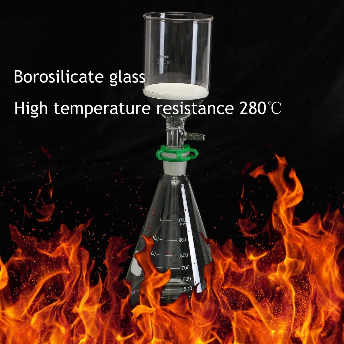 1000ml sugfilter kit 250ml buchner tragt 1 liter erlenmeyer kolbe