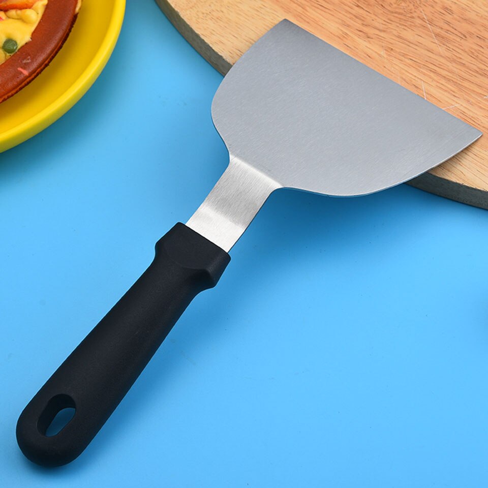 Rvs Metalen Bakplaat Spatel Hamburger Turner Schraper Pancake Flipper Geweldig Voor Bbq Grill