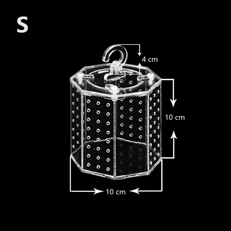 Cage de criquet de sauterelle en acrylique, nid d'insecte pour reptiles: S