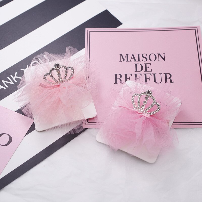 Kids Girls Headwear Sweet Girls Hair Clip Hairpins Girls Baby Hair Accessories Tiaras Hair Clips Princess Crown Lace