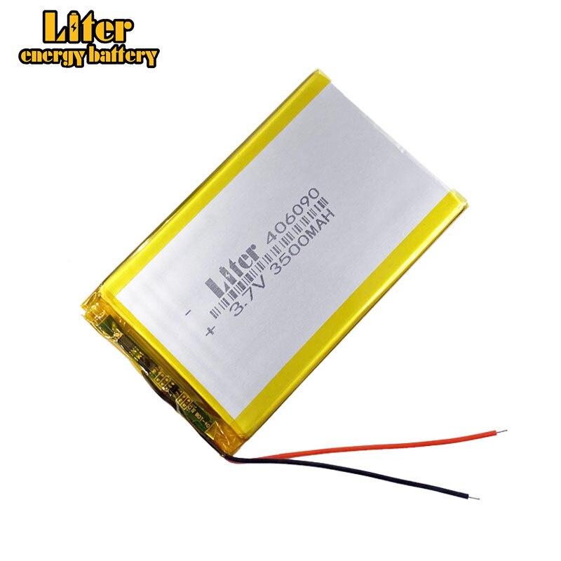 Liter energie batterij Maat 406090 3.7 V 3500 mah batterij tablet Met Bescherming Boord Voor Tablet V3000HD MP4 GPS