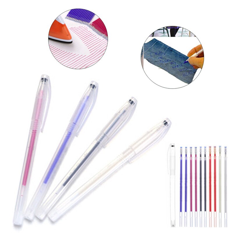 1Set Stof Markers Potlood Vervagen Out Voor Tekening Lijnen Verdwijnen Marker Pennen Warmte Uitwisbare Pen Diy Craft Naaien Accessoires