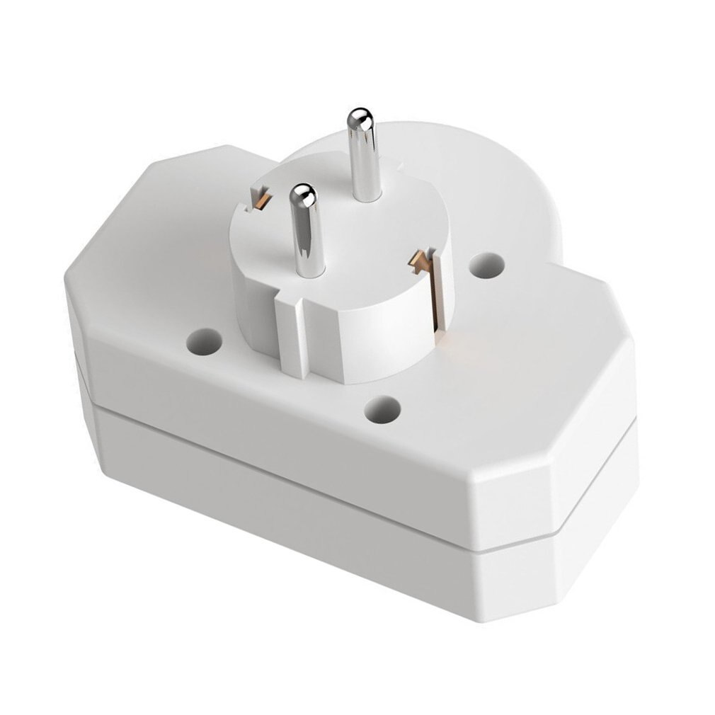 Europese Type Conversie Plug 1 NAAR 2 Of Drie Gat Way Socket Adapter EU Standaard Power Adapter Socket 16A Reizen stekkers
