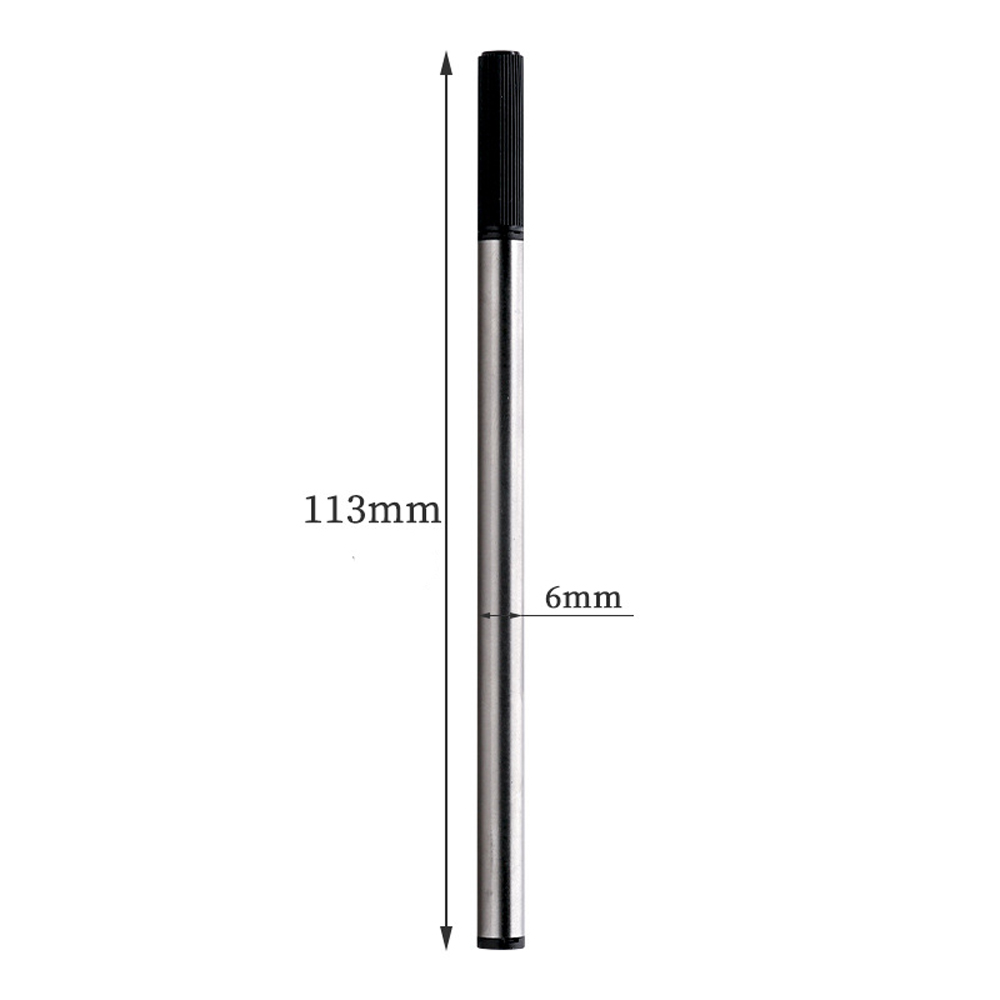 Stylo à bille de bureau en métal avec recharge, écriture fluide, encre bleue et noire, scolaire, 1 + 4 pièces par ensemble