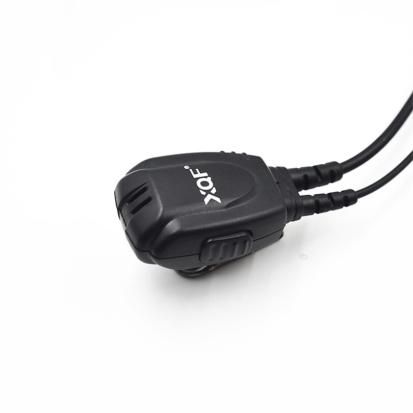 XQF D-Anillo de alambre en espiral gancho auricular micrófono PTT para $TERM impacto Baofeng Radio portátil UV-5R BF-888S Walkie Talkie UV5R GT-3TP
