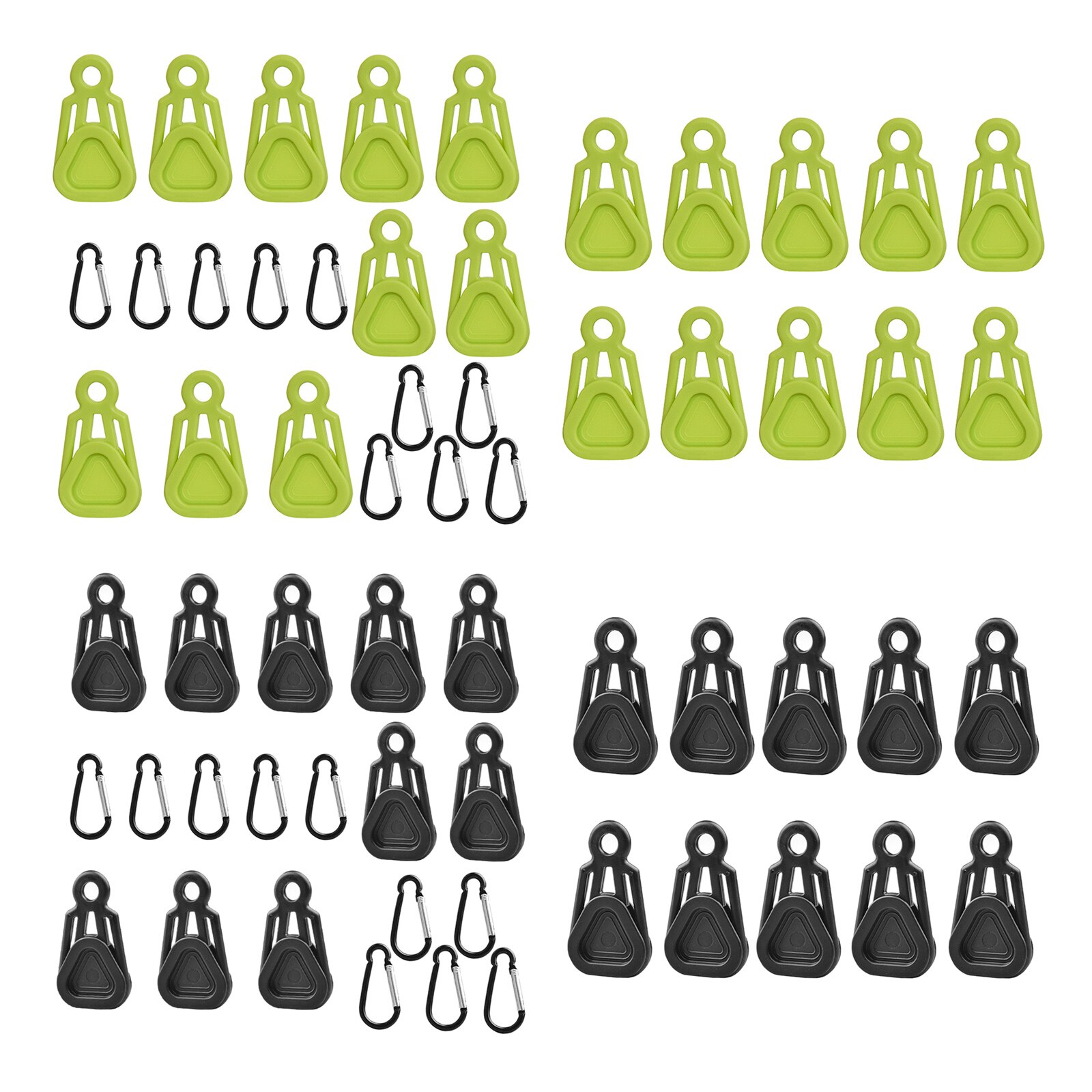 10Pcs Tarp Clamp Tent Wind Rope Clips Hangers Survival Emergency Grommet