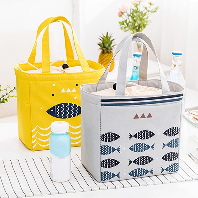 Portable sac à déjeuner thermique isolé boîte à déjeuner fourre-tout pique-nique sac isotherme Bento poche déjeuner conteneur école alimentaire sacs de stockage