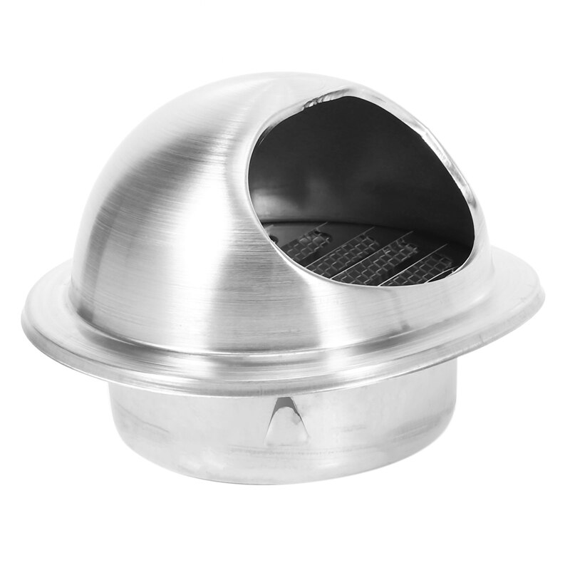 2X Stainless Steel Ventilation Wall Air Vent Exhaust Extractor Ducting 100mm