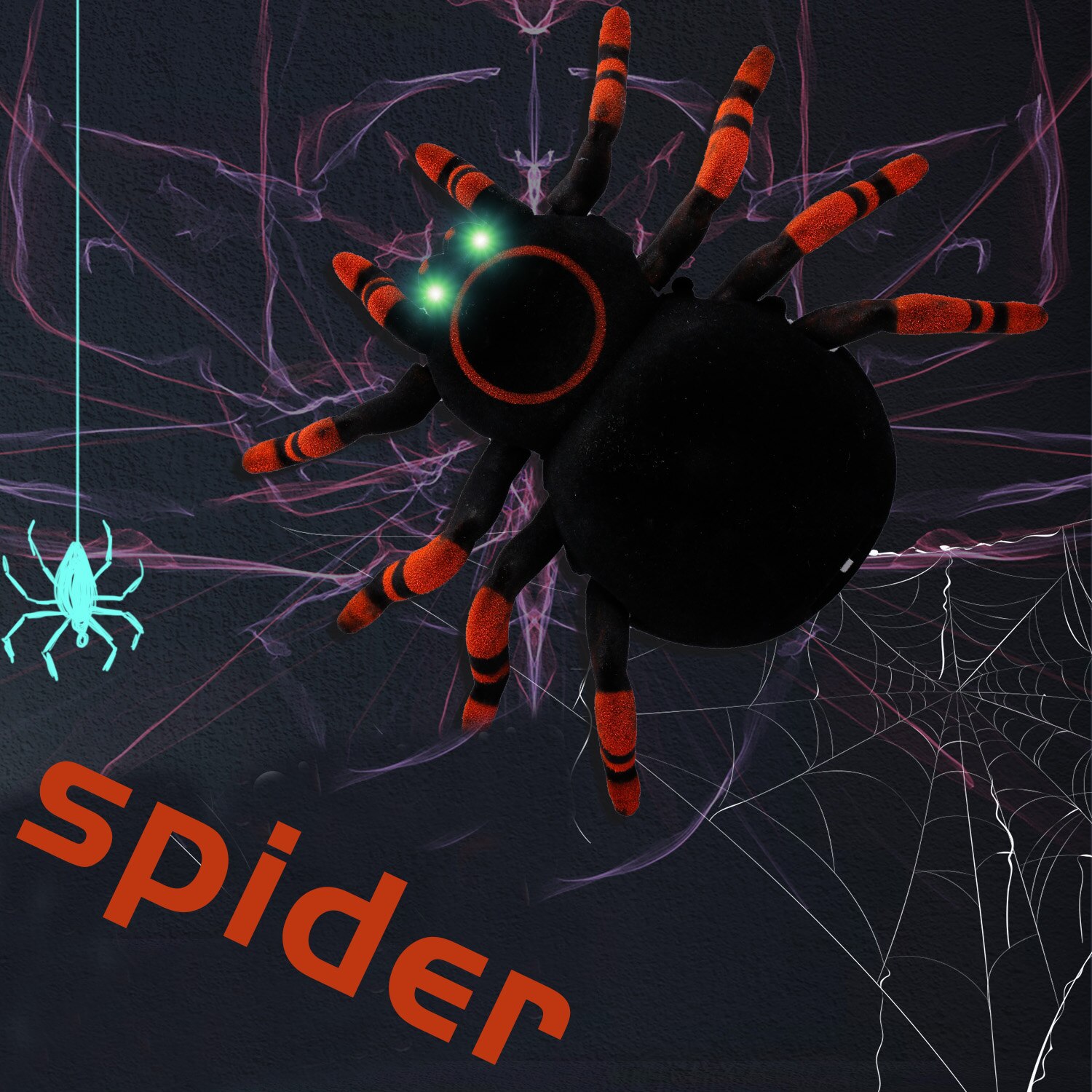 Wall Climbing Spider Remote Control Toys Infrared RC Tarantula Kid Toy Simulation Furry Electronic Spider Toy For Kids Boys