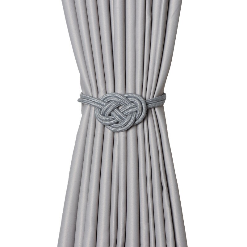 Zollor-hebilla magnética para cortina, Clip magnético para barra de cortina, cinturones colgantes, accesorios de cuerda, 1 ud.: Gray