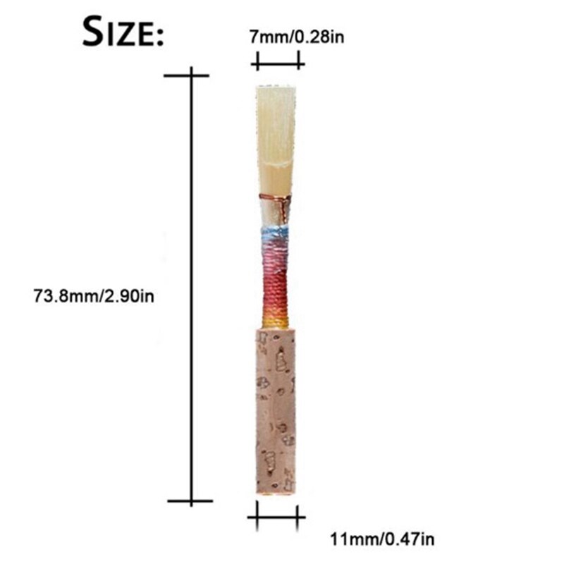 4 stuks Hobo Soft Cork Reed Hobo Reparatie Riet Houtblazers Instrument Vervangende Onderdelen Houtblazers Onderdelen