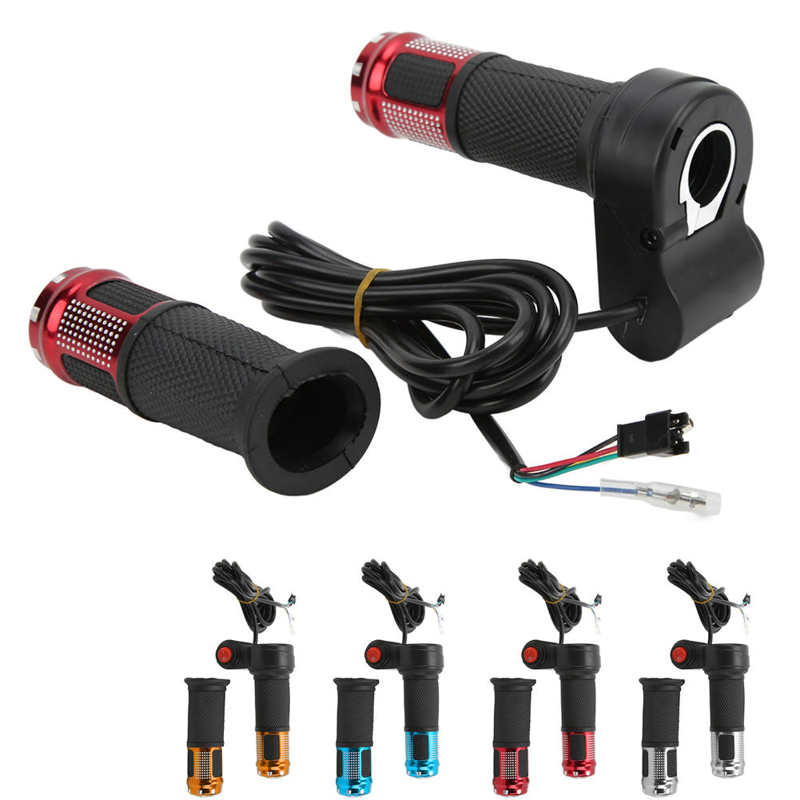 Acelerador de giro para bicicleta eléctrica, 5 cables, mango de acelerador